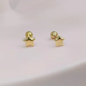 Aretes Abridores Oro 18K