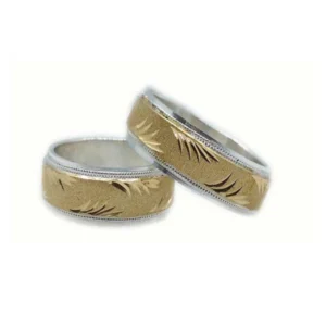 Aros Plata + Lámina Oro 18K