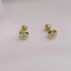 Aretes Abridores Oro 18K