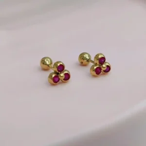 Aretes Abridores Oro 18K